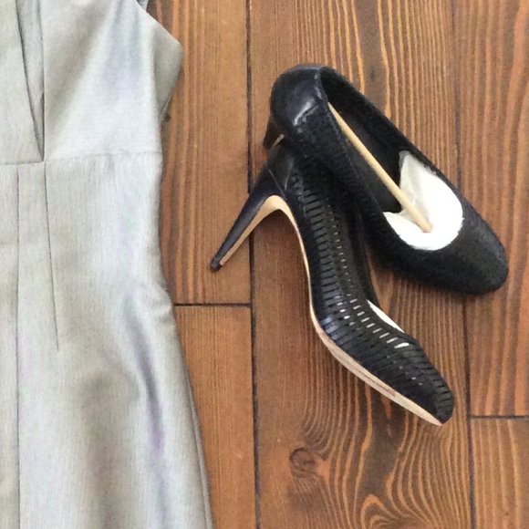 Cole Haan 9 Latticed Leather Pumps - Picture 1 of 15